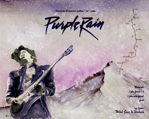 PURPLE RAIN &mdash; Técnica mixta &mdash; 70&times;50