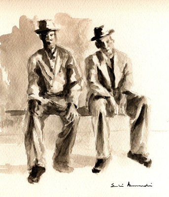 Apuntes de acuarela — Acuarela sobre papel — 18×20