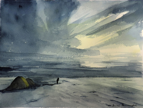 Antártida.01 — Técnica mixta — 30×21