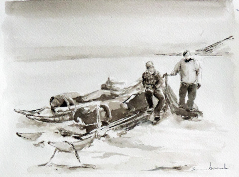 Groenlandia — Técnica mixta — 23×17