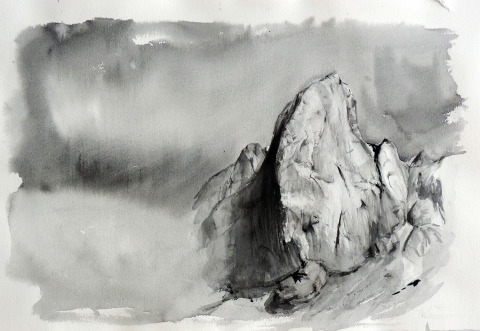 Urriellu (Picos de Europa) &mdash; Grafito &mdash; 57&times;38