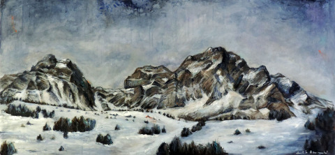 Telera.01 — Óleo sobre lienzo — 130×60