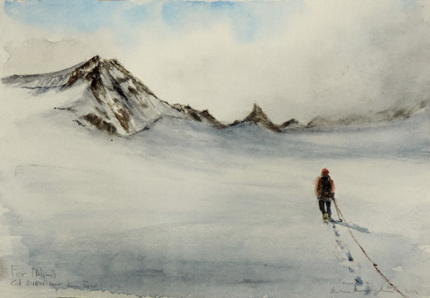 Fer Errecalde (Alpes) — Técnica mixta — 29×21