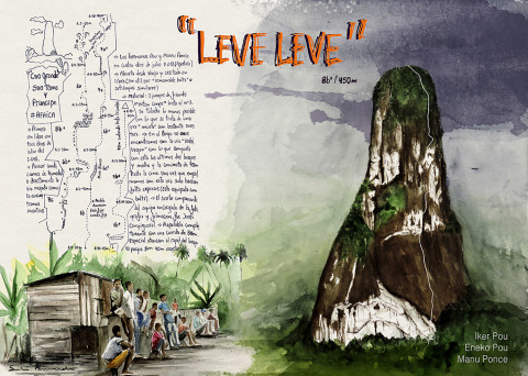 Leve Leve (África) — Acuarela sobre papel — 70×50