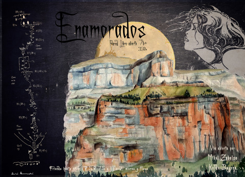 Enamorados (Ordesa) — Acuarela sobre papel — 70×50