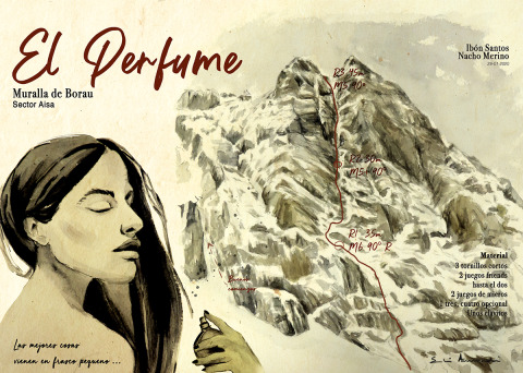 El Perfume (Pirineos) — Acuarela sobre papel — 70×50