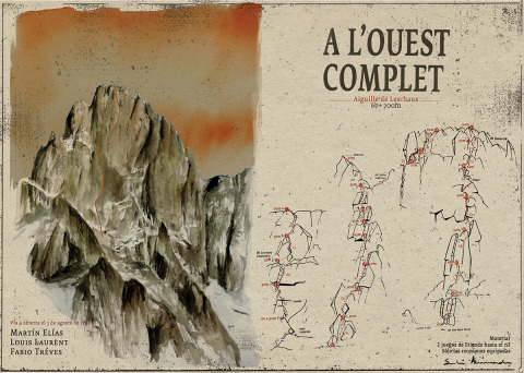 A l'Ouest Complet (Alpes) — Acuarela sobre papel — 70×50