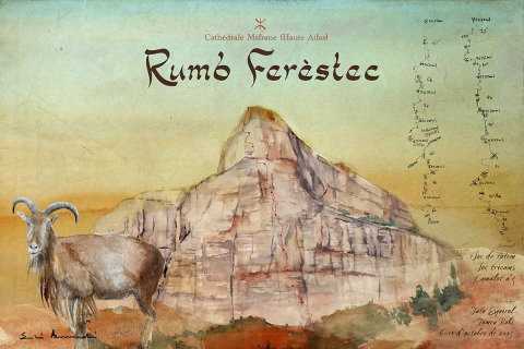 Rumb Ferèstec (La Catedral. Marruecos) — Acuarela sobre papel — 70×50