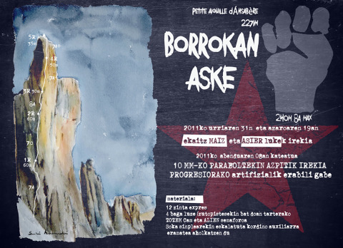 Borrokan aske (Ansabère. Pirineos) — Acuarela sobre papel — 70×50
