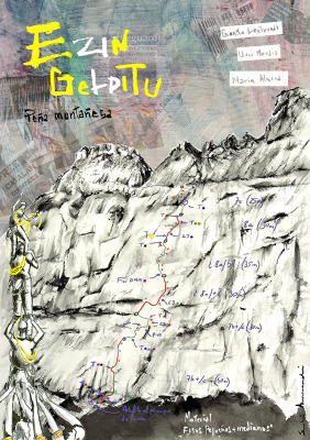 Ezin gelditu (Peña Montañesa) — Acuarela sobre papel — 50×70