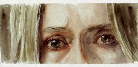 Itziar Ituño GEURE(R)A — Acuarela sobre papel — 29×15