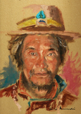 Nepal 03 — Óleo sobre cartón — 20×30