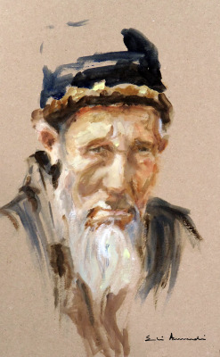 Kirguistán 01 — Óleo sobre cartón — 20×30