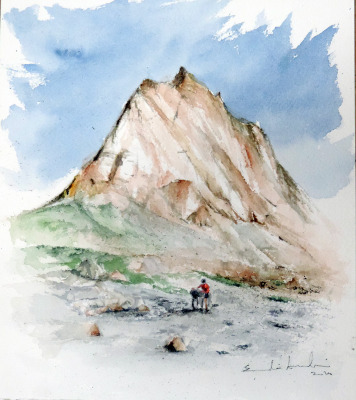 Ana Zamorano (Zanskar) — Acuarela sobre papel — 20×28