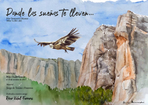 Donde los sueños te lleven (Rocas de Masmut. Teruel) — Acuarela sobre papel — 70×50