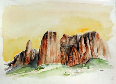 RIGLOS — Acuarela sobre papel — 21×30